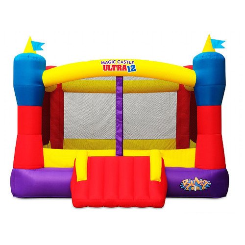 Blast Zone Magic Castle Ultra12 - Inflatable Bouncer with Blower - Premium Quality - Huge - Holds 6 Kids - Fast Setup